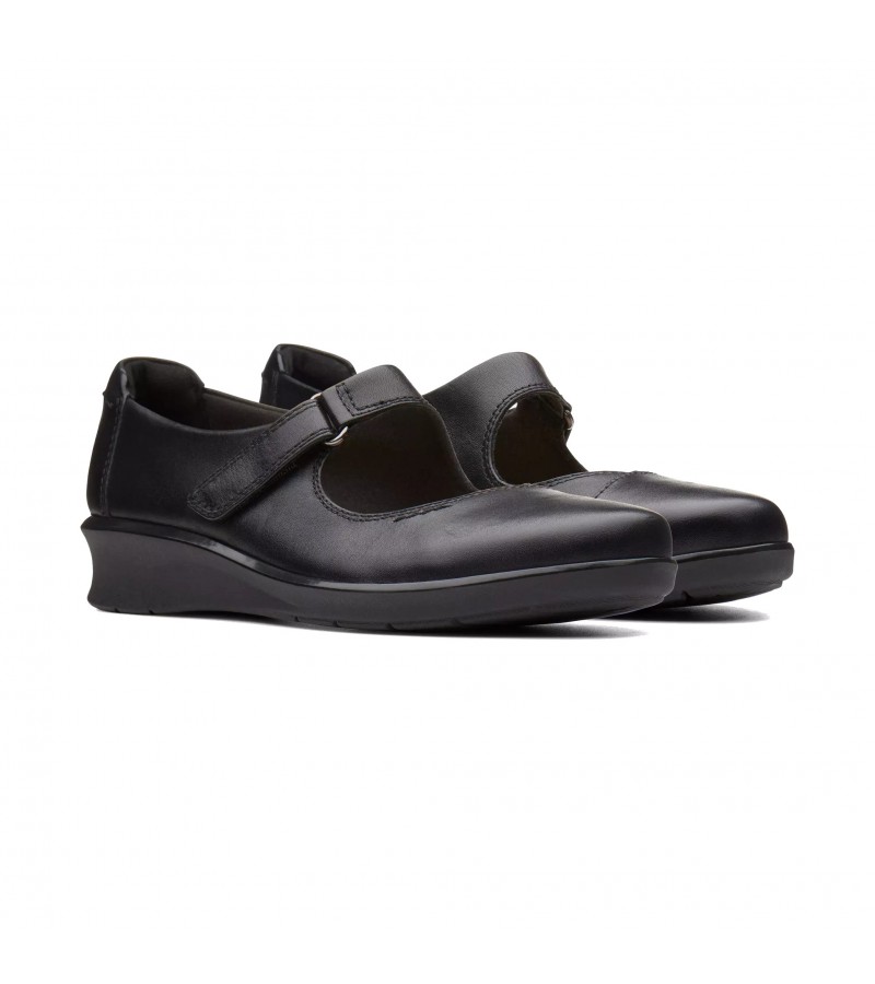Clarks - Hope Henley Black Leather